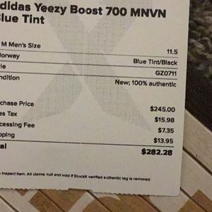 Yeezy brand new from stock x